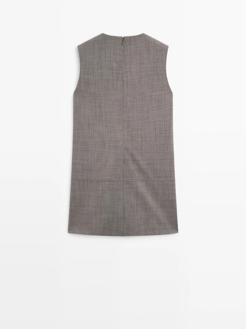 Short melange dress