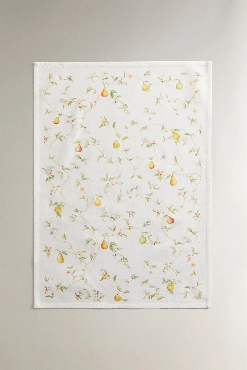 PACK OF COTTON KITCHEN TOWELS WITH PEARS (PACK OF 2)