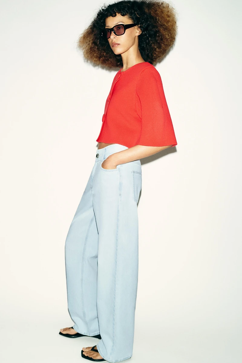Z1975 HIGH WAIST WIDE STRAIGHT JEANS