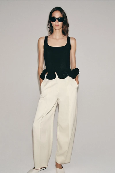 PANTALON BALLON AVEC LIN ZW COLLECTION