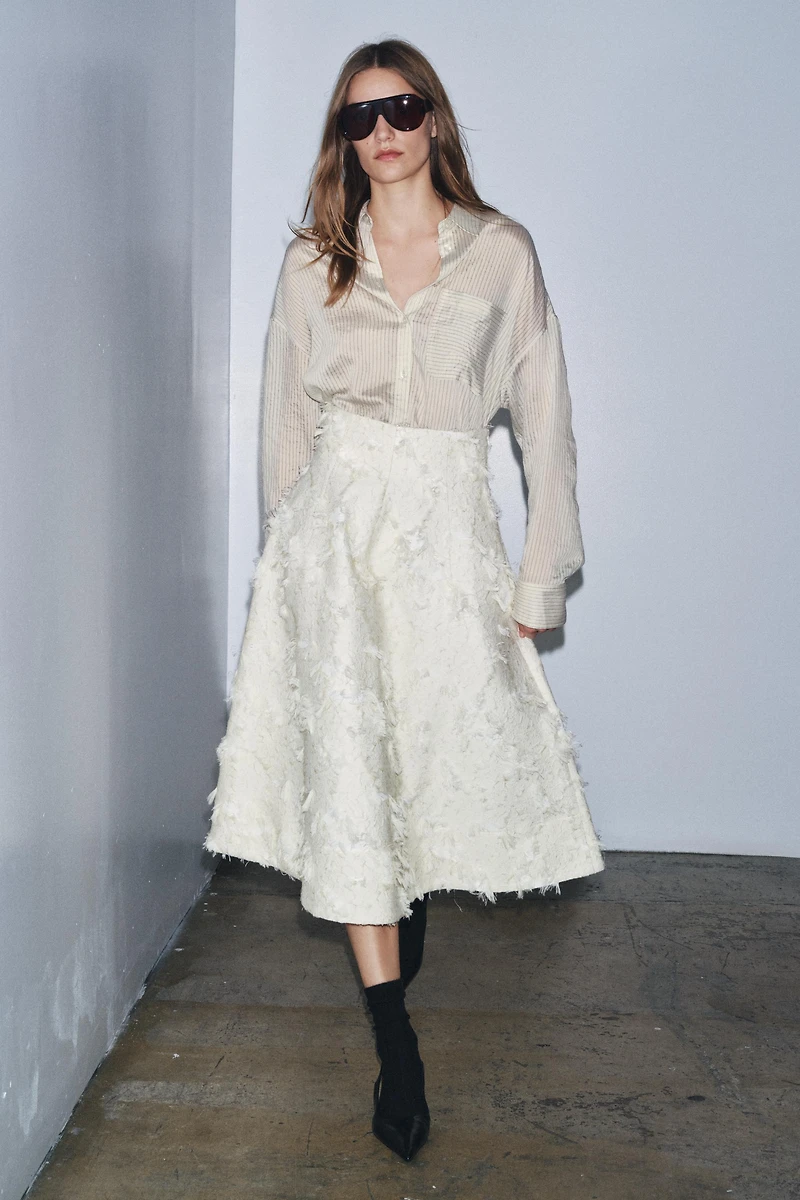 JUPE MI-LONGUE STRUCTURÉE ZW COLLECTION