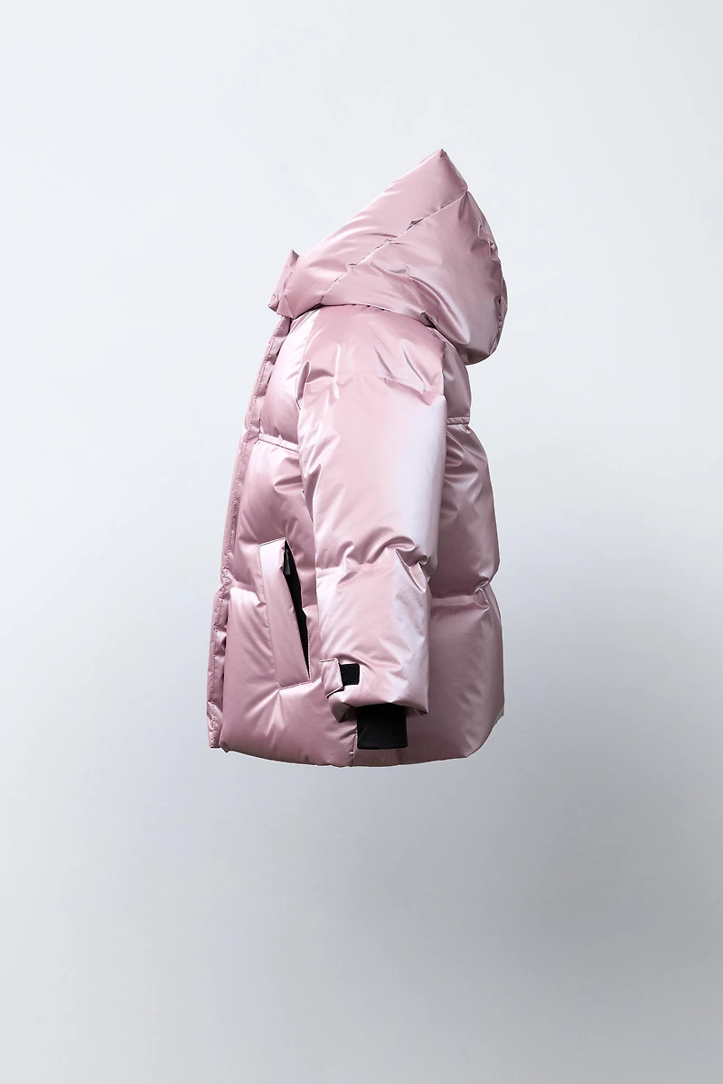METALLIC WATER-RESISTANT AND WINDPROOF DOWN JACKET RECCO® SYSTEM SKI COLLECTION