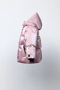 METALLIC WATER-RESISTANT AND WINDPROOF DOWN JACKET RECCO® SYSTEM SKI COLLECTION