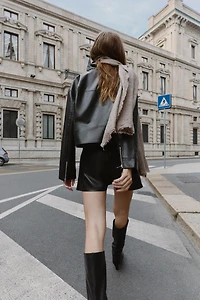 FAUX LEATHER JACKET