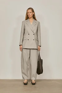100% linen double-breasted suit blazer - LIMITED EDITION