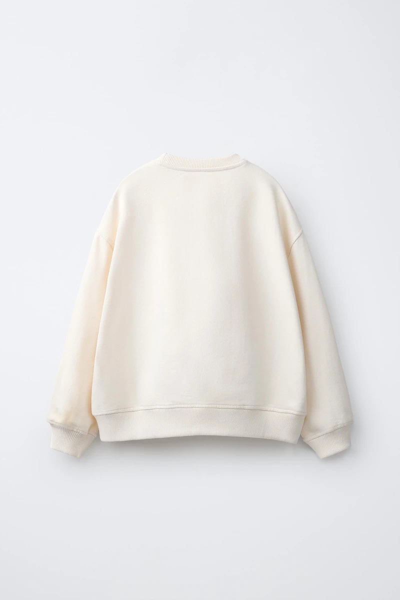 3D TULLE FLOWER SWEATSHIRT