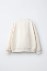 3D TULLE FLOWER SWEATSHIRT