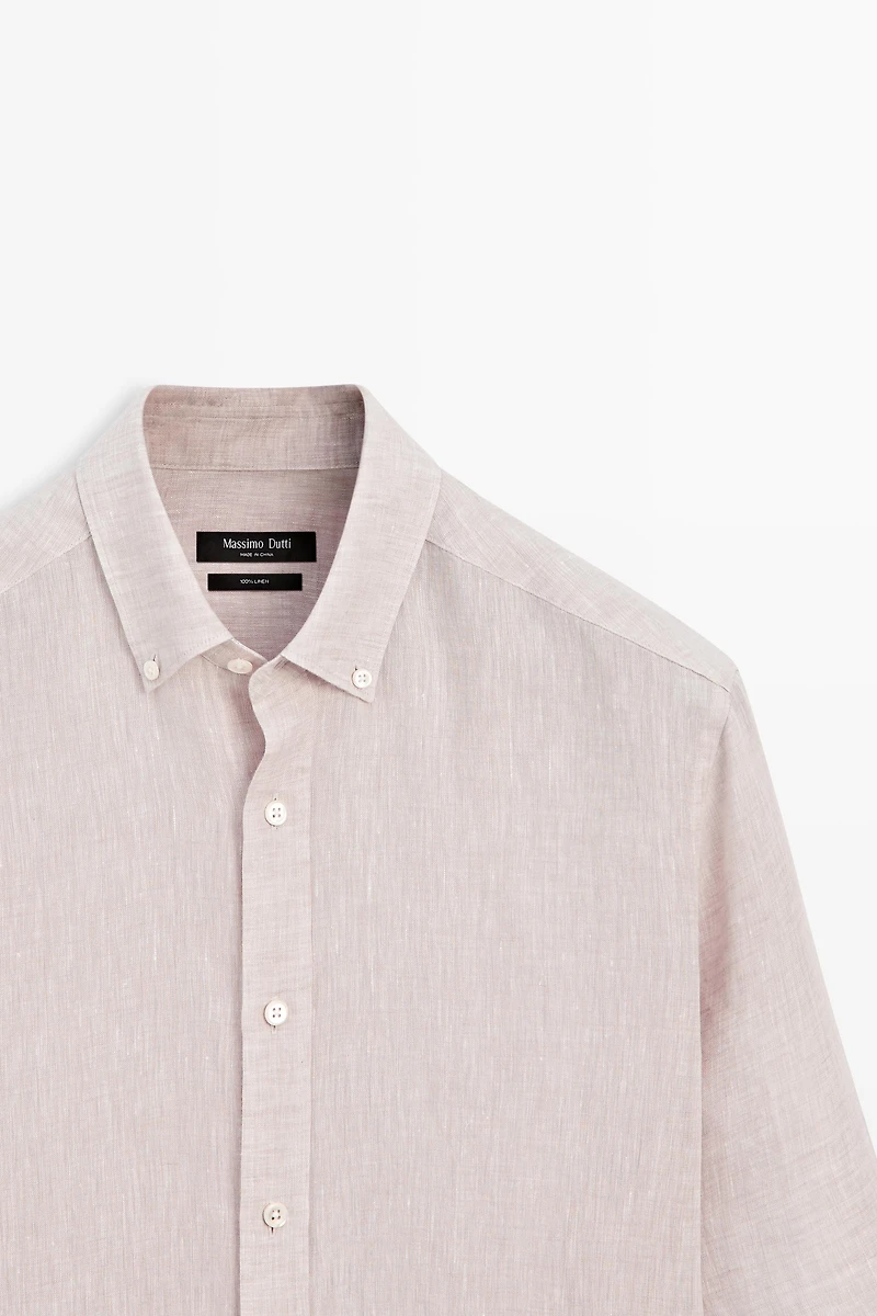 Chemise regular fit 100 % lin