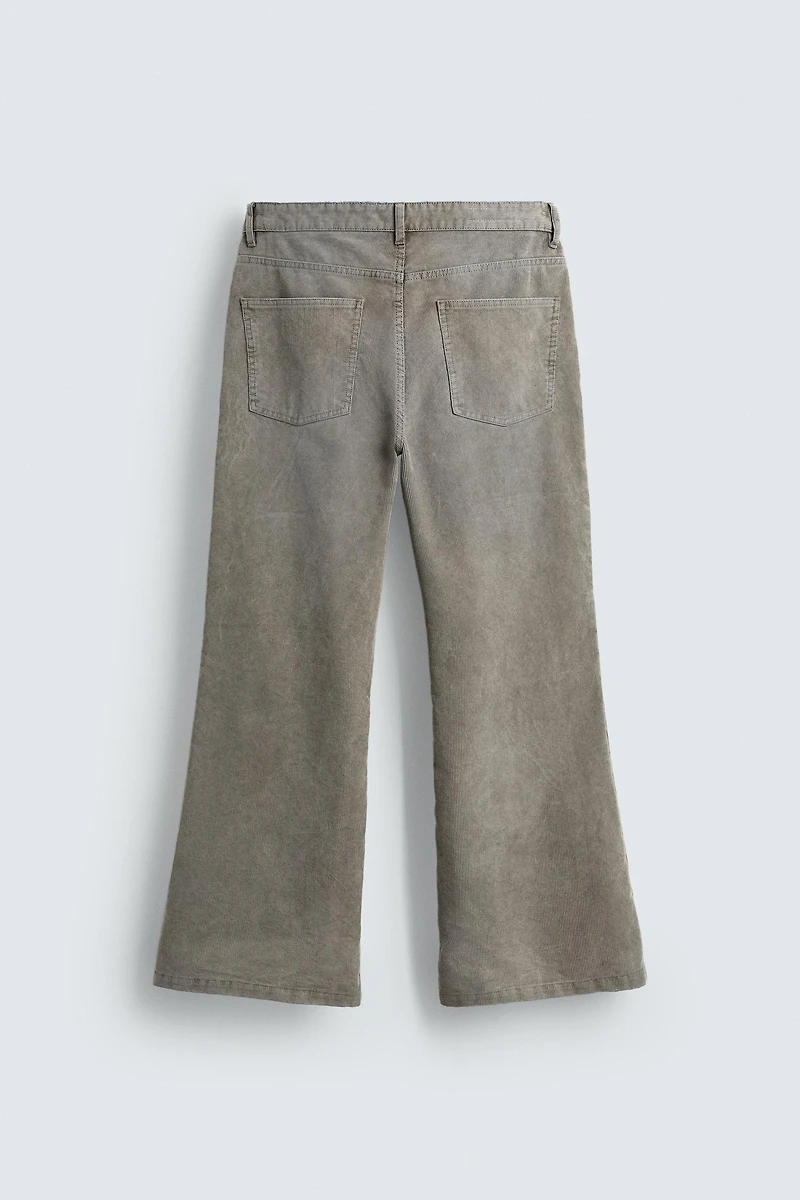 PANTALON FLARE EN VELOURS CÔTELÉ