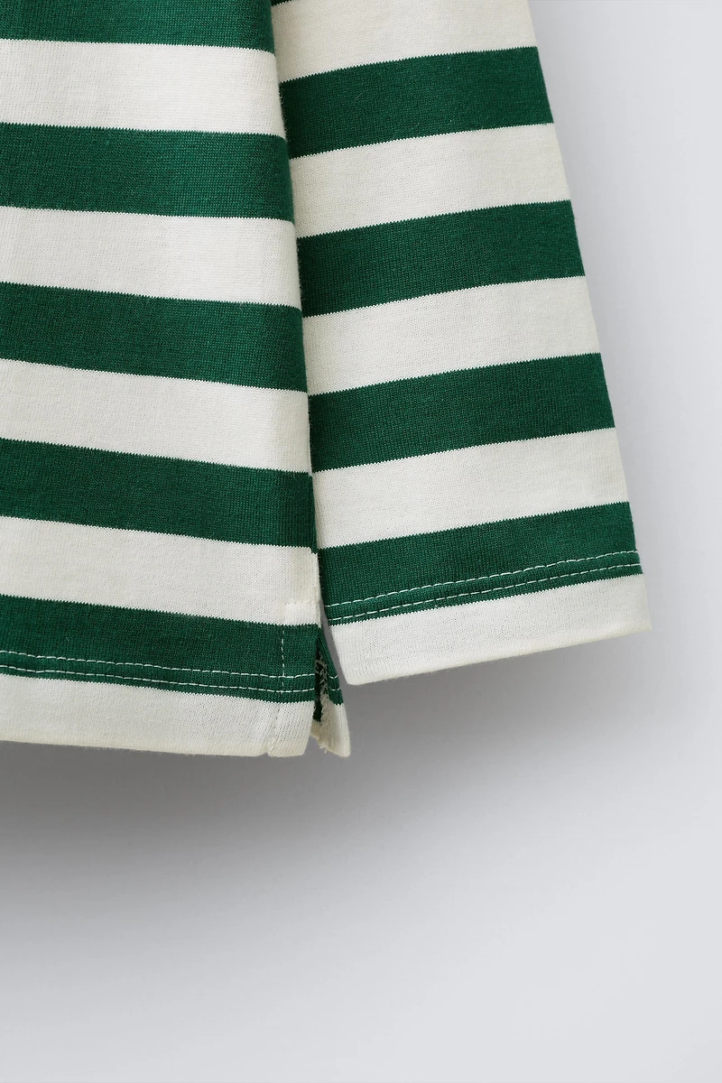 STRIPED PRINT T-SHIRT