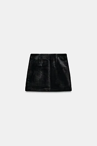 VELVET MINI SKIRT