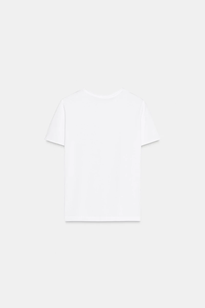 T-SHIRT DÉLAVÉ À MANCHES COURTES