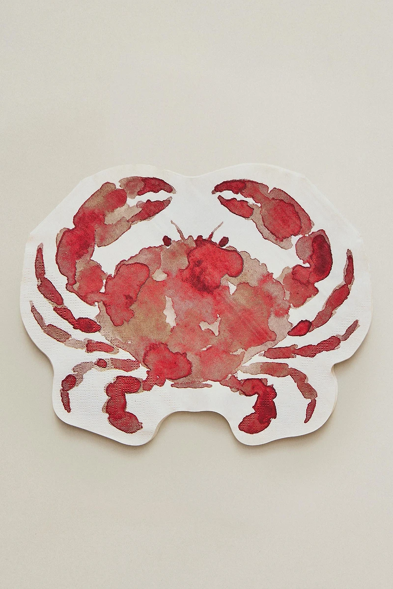 CRAB PAPER NAPKINS (PACK OF 20)