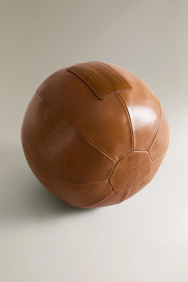 LEATHER MEDICINE BALL FOR SPORT