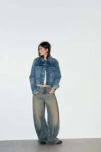 TRF LOW RISE BAGGY JEANS