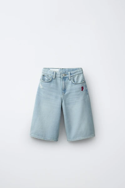 PENN © LONG DENIM SHORTS