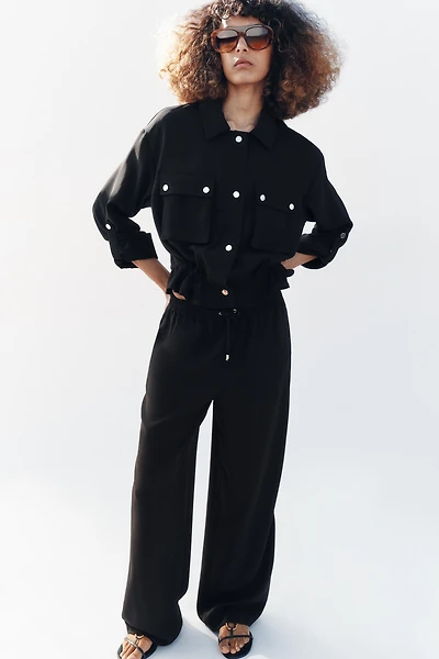 VESTE SAFARI MANCHES RETROUSSÉES