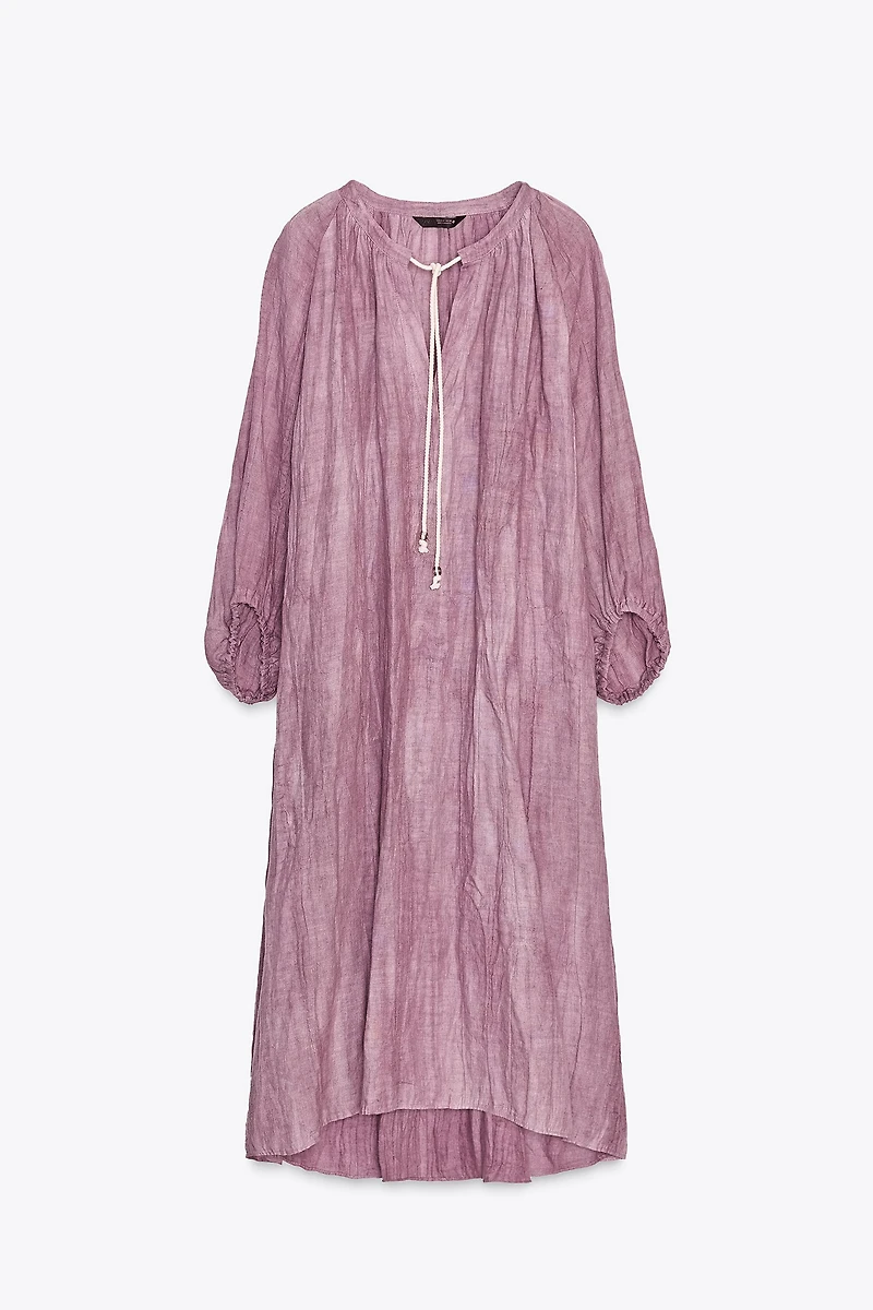 ROBE TUNIQUE EN LIN TIE DYE ZW COLLECTION