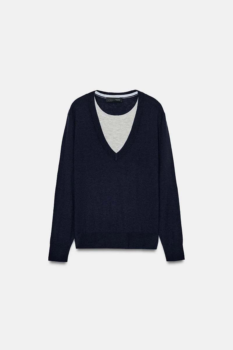 PULL EN LAINE COMBINÉ