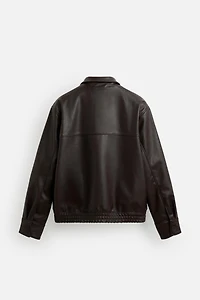 BLOUSON BOMBER MATIÈRE SYNTHÉTIQUE