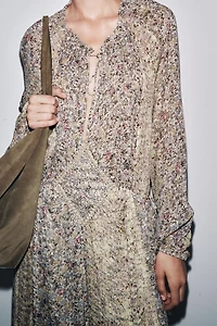 ZW COLLECTION METALLIC THREAD DRESS