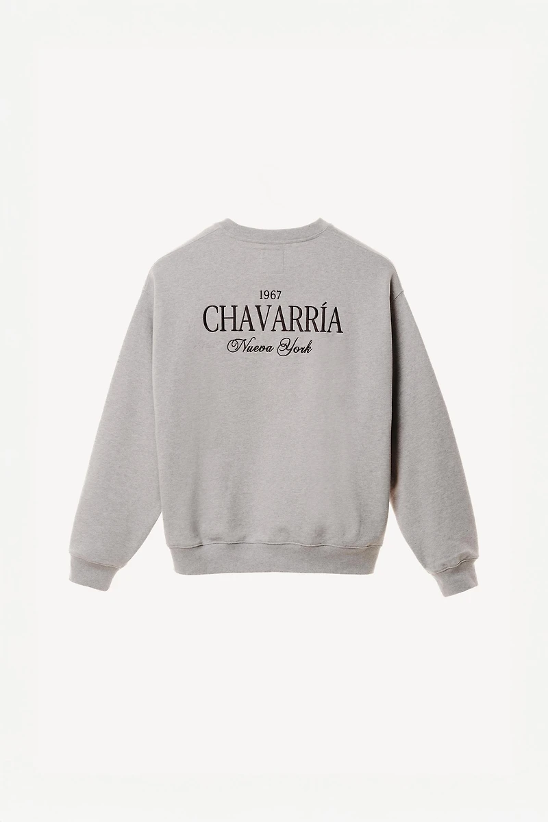 WILLY CHAVARRIA X ZARA EMBROIDERED CREWNECK SWEATSHIRT