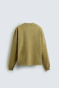 RIPPED EFFECT STRUCTURED T-SHIRT