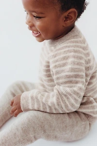 WOOL AND CASHMERE STRIPED SWEATER