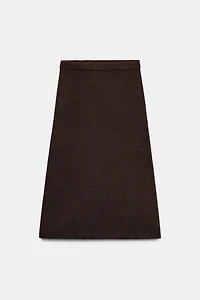KNIT MIDI SKIRT