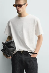 FLAMÉ TEXTURE RELAXED FIT T-SHIRT