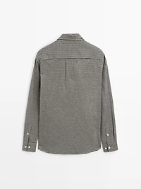 Chemise à carreaux 100 % coton