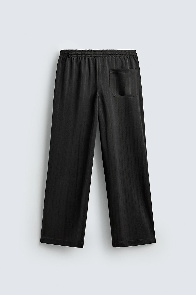 STRIPED JACQUARD JOGGING PANTS