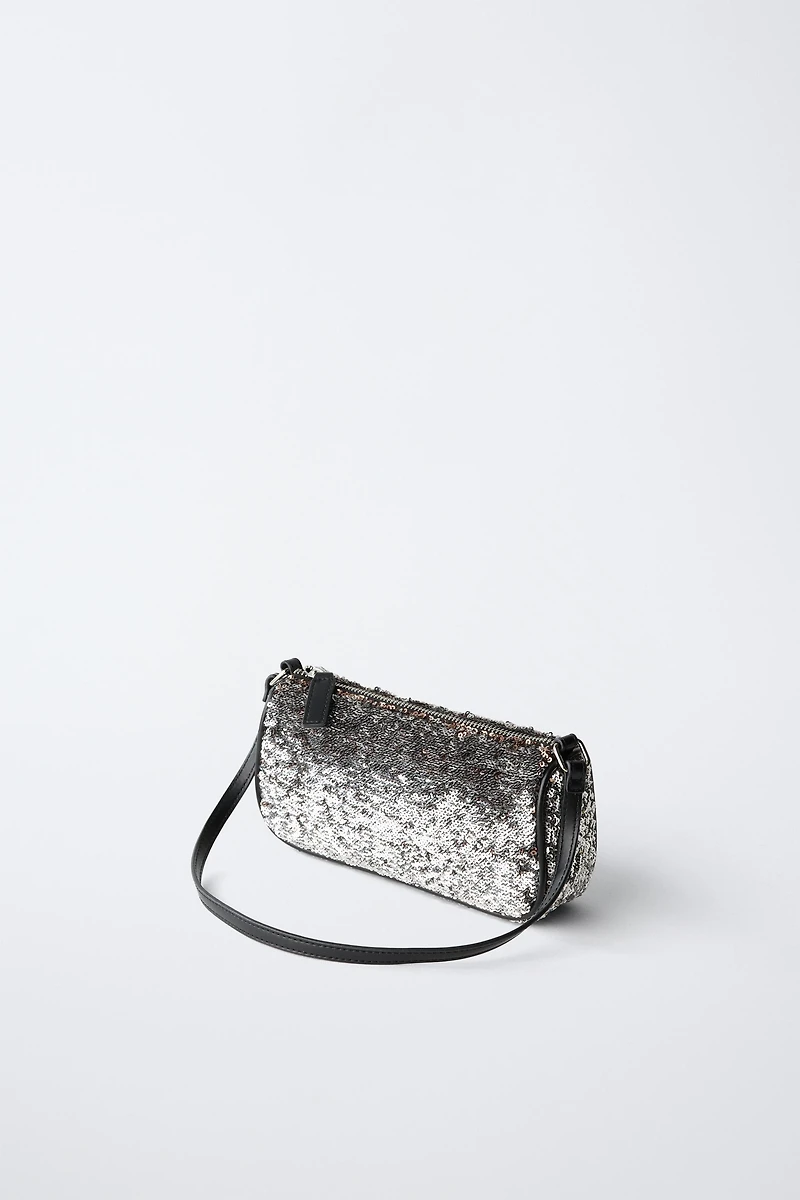 SEQUINED SHOULDER BAG