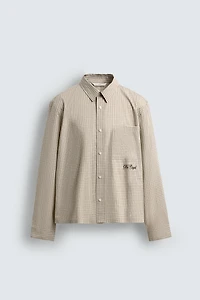CHEMISE À CARREAUX IMPRIMÉ CUPIDON