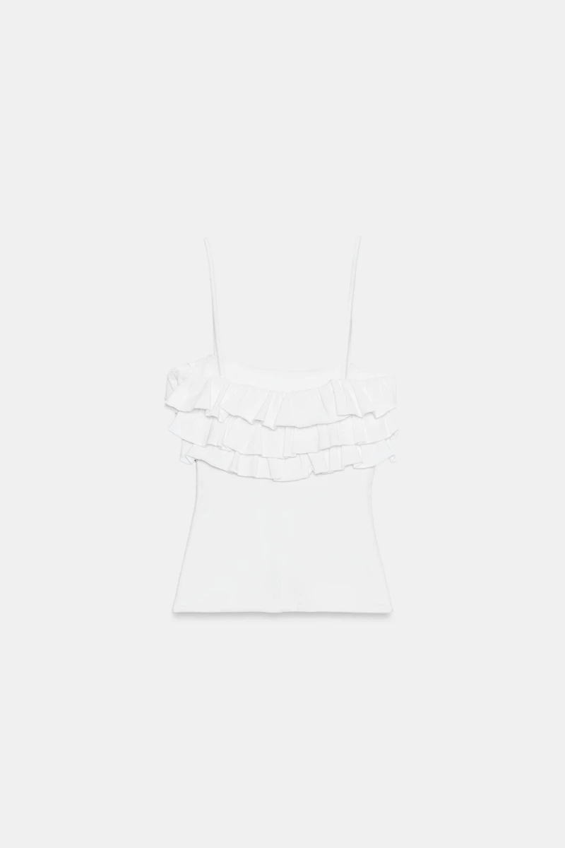 RUFFLED CAMISOLE