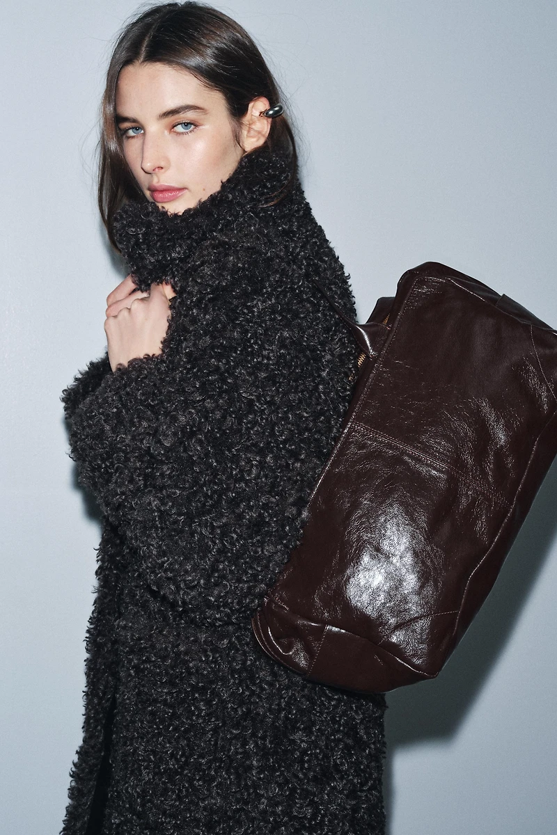 MAXI LEATHER BOWLING BAG