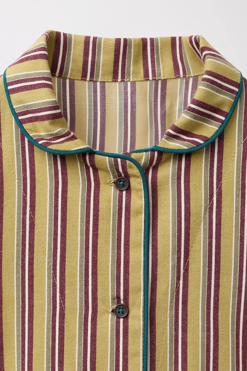 LIMITED EDITION STRIPED PAJAMA SHIRT