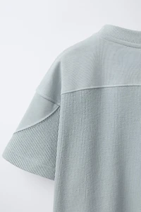 WAFFLE T-SHIRT AND BERMUDA SET