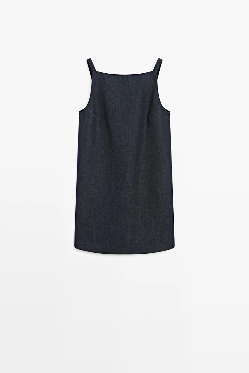 Denim mini dress