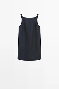 Denim mini dress