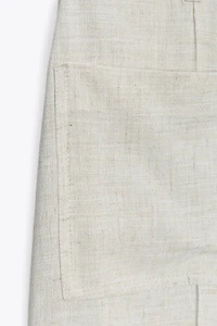 LINEN BELTED CULOTTES