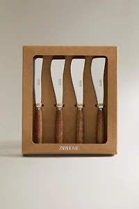PACK OF WOODEN BUTTER KNIVES (PACK OF 4)