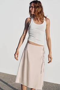 WRAP MIDI SKIRT