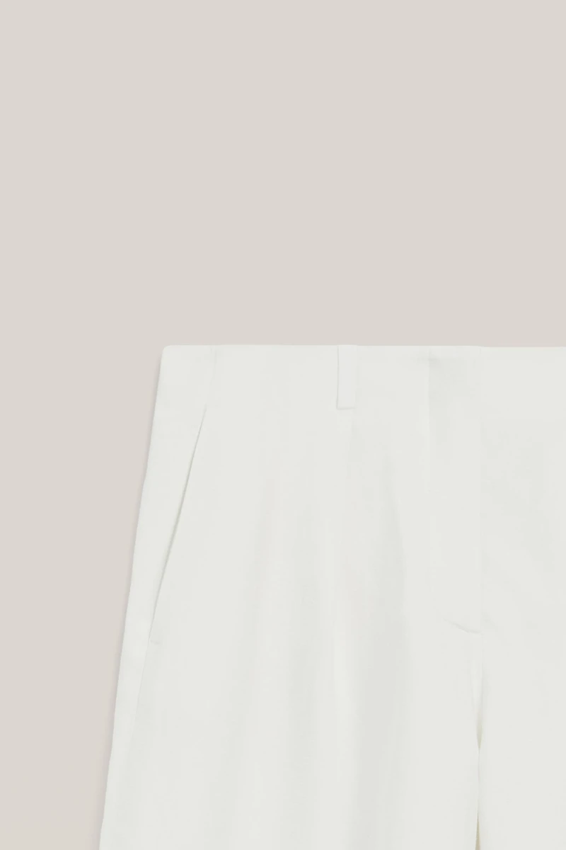Pantalon fluide à pinces en lin mélangé - LIMITED EDITION