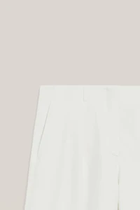 Pantalon fluide à pinces en lin mélangé - LIMITED EDITION