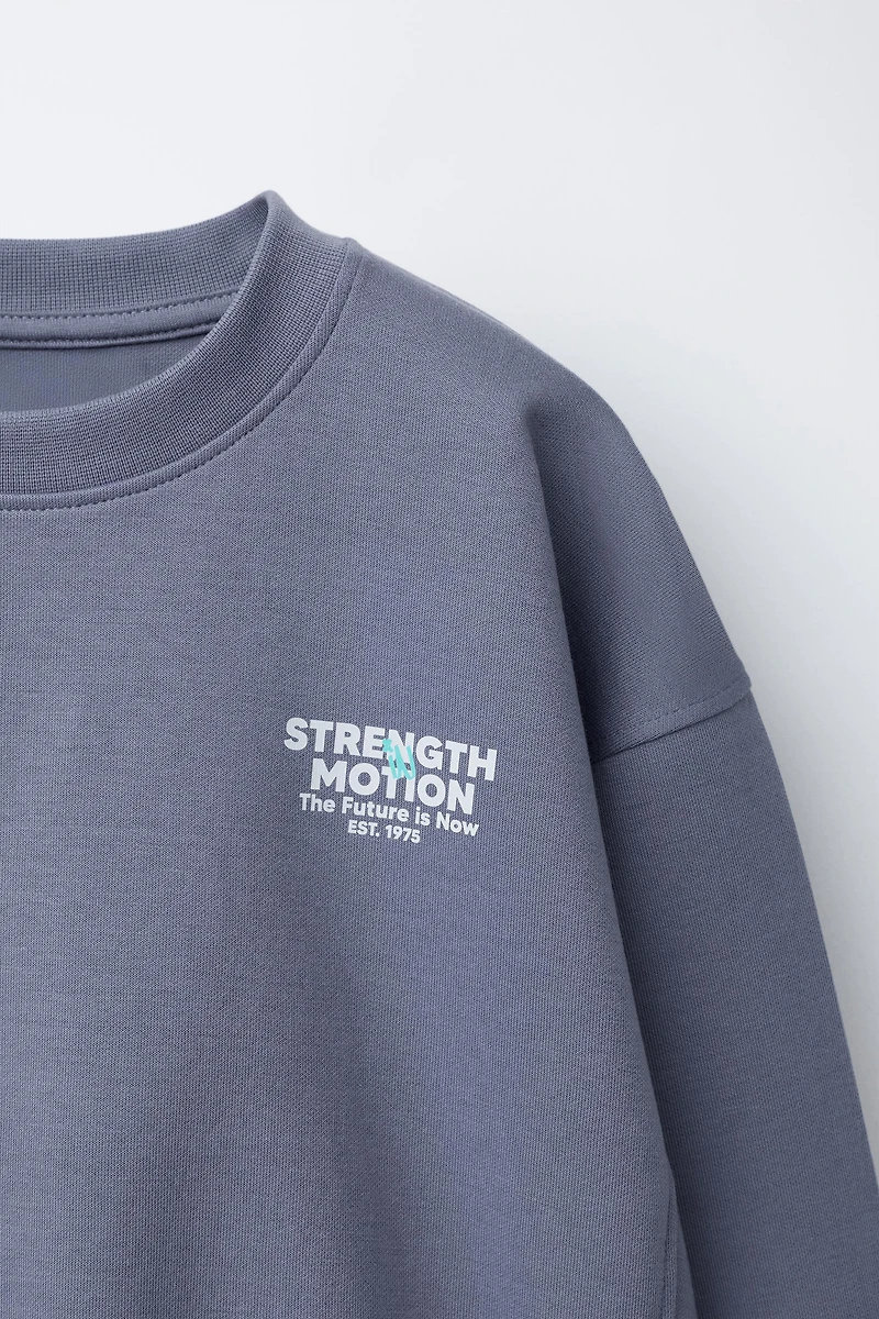 SWEATSHIRT AND JOGGER PANTS SET WITH TEXT