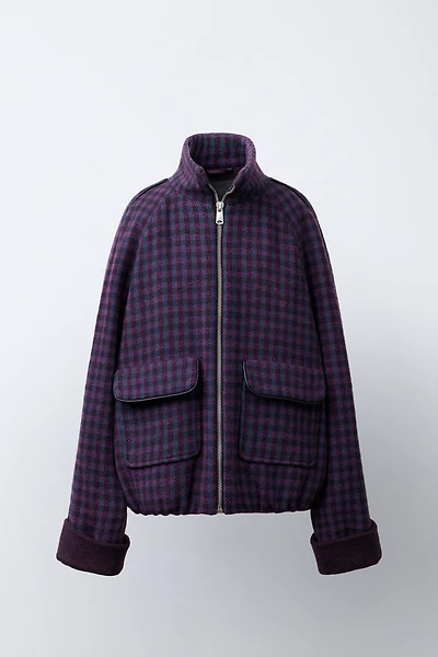 GINGHAM CHECK JACKET