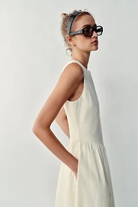 COMBINATION MIDI DRESS