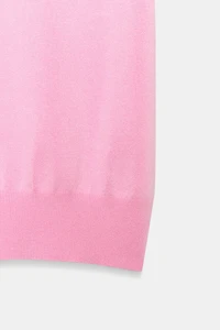 SHORT SLEEVE BASIC KNIT JUMPER