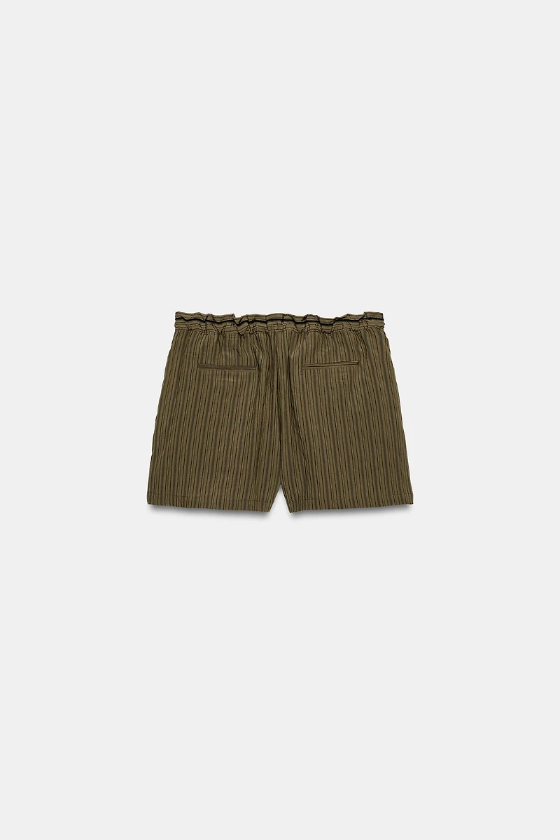 ZW COLLECTION JACQUARD STRIPED SHORTS